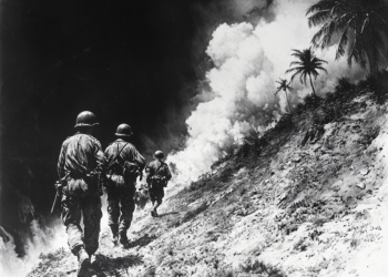 US Marines on an island