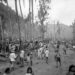 In this August 1944 file photo, people of Guam pour out of the hills into the Agana refugee camp. (Joe Rosenthal/AP)